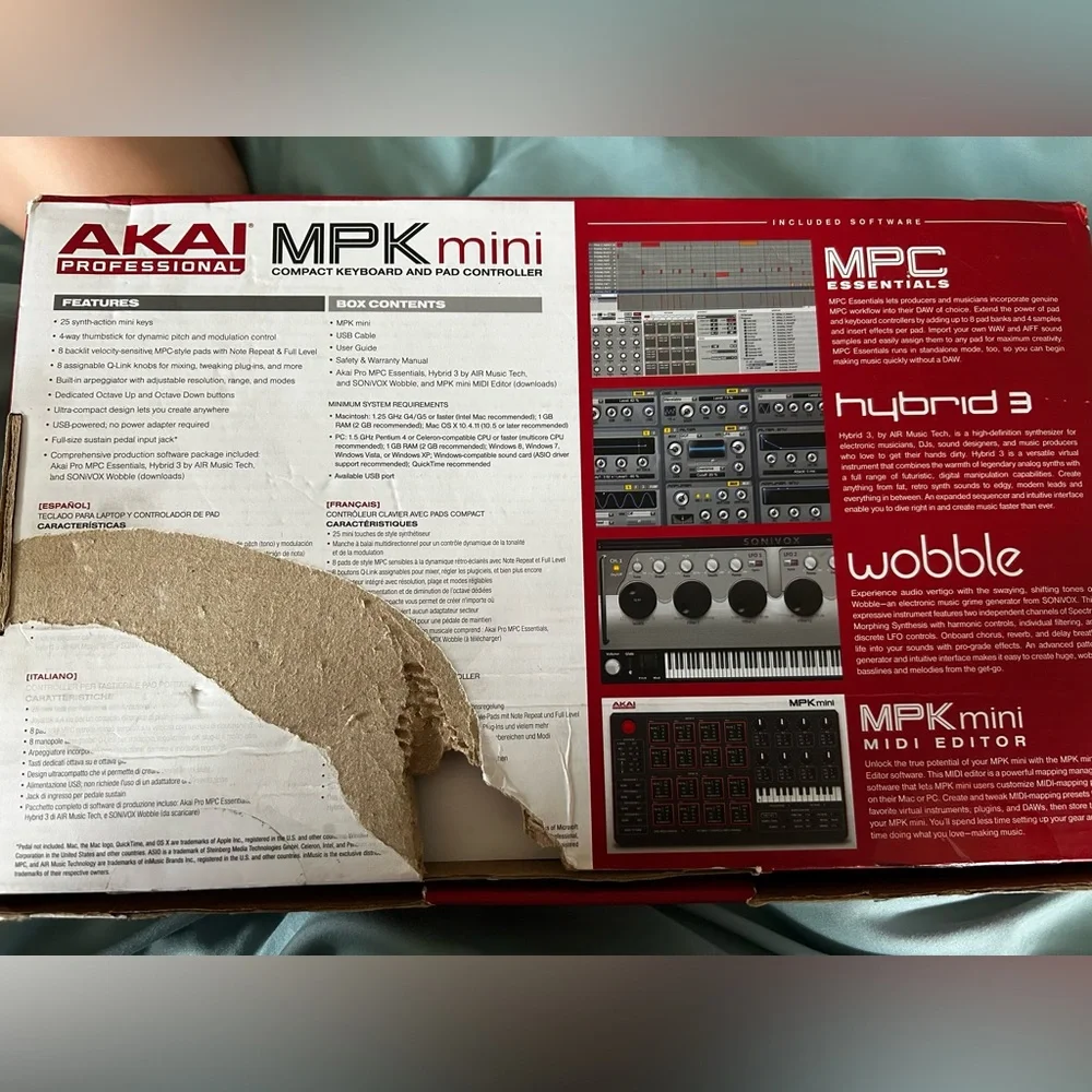 Akai Professional MPK Mini Compact Keyboard and Pad Controller